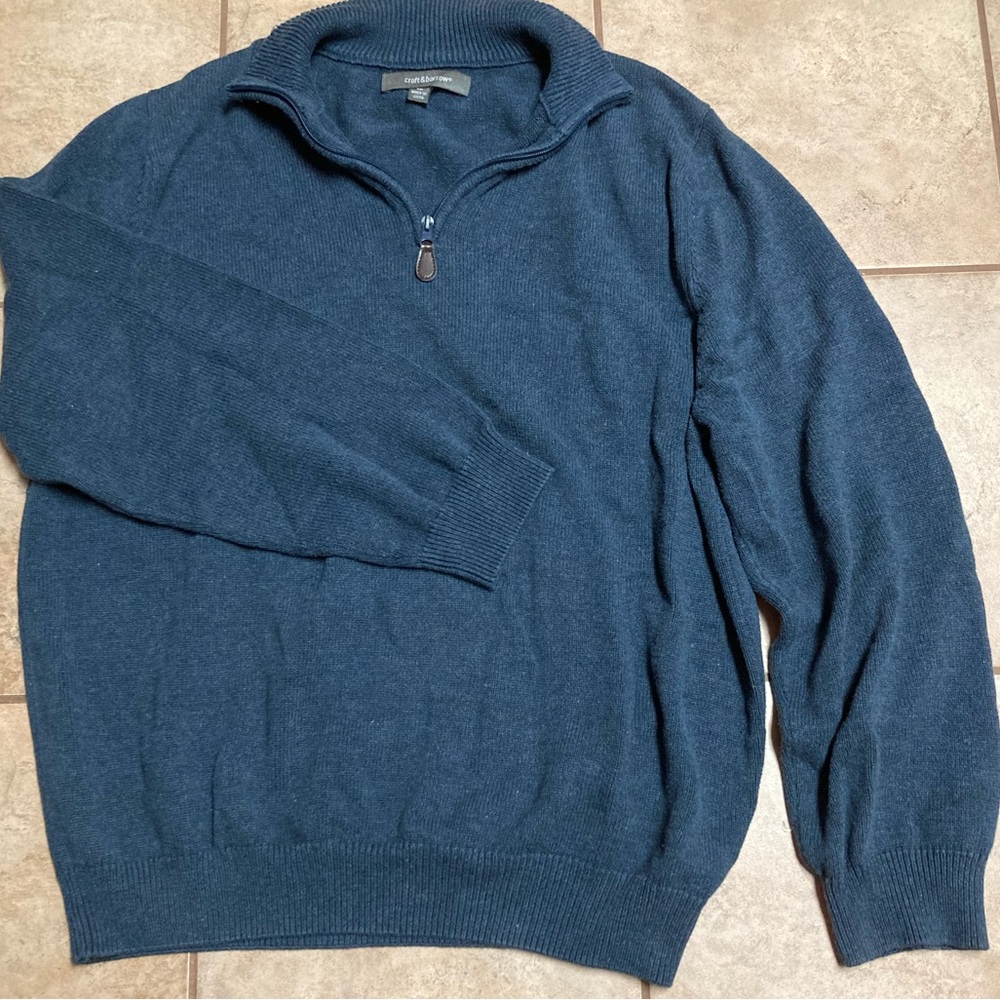 Men’s Croft & Barrow blue knit pullover